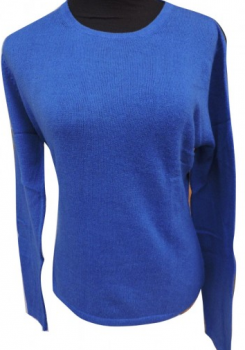 Cashmere Ladies Crew Neck Sweater Ink